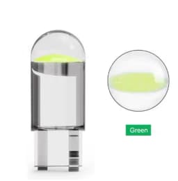 Guadsun 10X LED T10 W5W WY5W 168 194 W3W COB License Plate Light Glass Translucent Side 12V/24V White Door Bulb Instrument Lamp