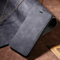 Wallet Skin Friendly Magnetic Flip With Card Slot Leather Case For iPhone Air 17 Pro Max 16e 16 15 Plus 14 13 12 11 XR Cover