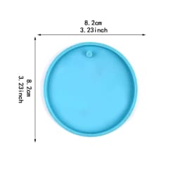 Vintage Heart Round Silicone Resin Mould Keychain Pendant Pet Dog Pendant DIY Crystal Epoxy Mould Jewelry Making Casting Mould