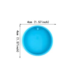 Vintage Heart Round Silicone Resin Mould Keychain Pendant Pet Dog Pendant DIY Crystal Epoxy Mould Jewelry Making Casting Mould