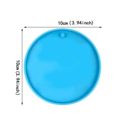 Vintage Heart Round Silicone Resin Mould Keychain Pendant Pet Dog Pendant DIY Crystal Epoxy Mould Jewelry Making Casting Mould