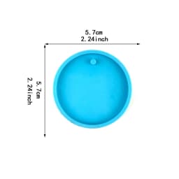Vintage Heart Round Silicone Resin Mould Keychain Pendant Pet Dog Pendant DIY Crystal Epoxy Mould Jewelry Making Casting Mould