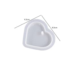 Vintage Heart Round Silicone Resin Mould Keychain Pendant Pet Dog Pendant DIY Crystal Epoxy Mould Jewelry Making Casting Mould