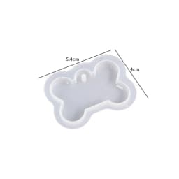 Vintage Heart Round Silicone Resin Mould Keychain Pendant Pet Dog Pendant DIY Crystal Epoxy Mould Jewelry Making Casting Mould