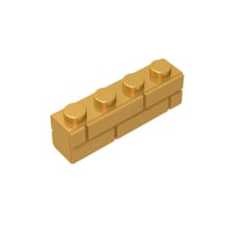 Gobricks MOC Compatible Assembles Particles 15533 Brick Special 1 x 4 with Masonry Brick Building Block Parts Educational Toy