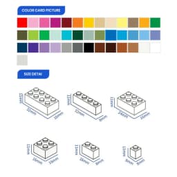 Gobricks MOC Compatible Assembles Particles 15533 Brick Special 1 x 4 with Masonry Brick Building Block Parts Educational Toy