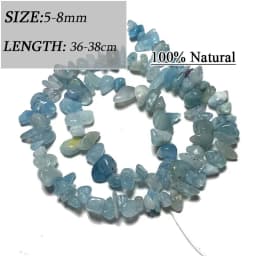 Wholesale Various Natural Blue Stone Beads Aquamarine Faceted Rondelle Square Irregular Round for Jewelry Making Diy Bracelet