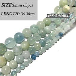 Wholesale Various Natural Blue Stone Beads Aquamarine Faceted Rondelle Square Irregular Round for Jewelry Making Diy Bracelet