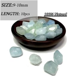 Wholesale Various Natural Blue Stone Beads Aquamarine Faceted Rondelle Square Irregular Round for Jewelry Making Diy Bracelet