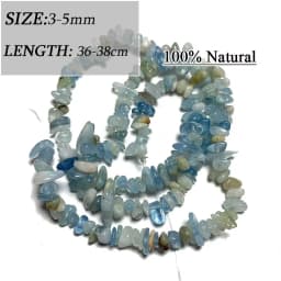 Wholesale Various Natural Blue Stone Beads Aquamarine Faceted Rondelle Square Irregular Round for Jewelry Making Diy Bracelet
