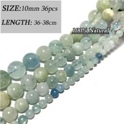 Wholesale Various Natural Blue Stone Beads Aquamarine Faceted Rondelle Square Irregular Round for Jewelry Making Diy Bracelet