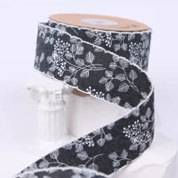 1 Meter Bouquet Leaves Denim Webbing Embroidery Race 4cm Decorate DIY Bow Hair Accessories Lace Trim Ribbon Dentelle