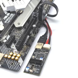 Header 19pin to Type E + 19Pin Motherboard 1 to 2 Splitter USB 3.0 Hub USB Adapter Conector USB 19Pin Connector Extension Cables