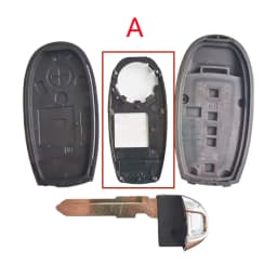 2 Buttons Smart Card Key Shell for Suzuki Vita Xiaotu Fengyu Car Remote Control Key Replacement Shell with Emergency Key Blade