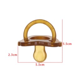 Lovely Newborn Baby Orthodontic Dummy Pacifier Transparent Infant Kids Food Grade Safety Silicone Teat Nipple Soother Pacifier