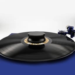 Hifi Record Player Weight Stabilizer for Vinyl LP Turntable Tall, Silver Gold Black