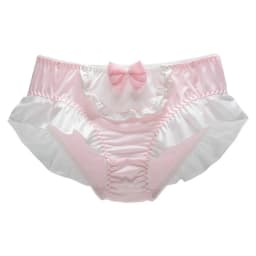 4XL Large Size Candy Color Milk Silk Bow Princess Lolita Cosplay Maid Underwear Cute Lovely Sweety High Stretch Panties Breifs