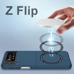 Magnetic Wireless Charging Case for Galaxy Z Flip 3 4 5 Magsafe Case Anti Fingerprint Shockproof Cover Case