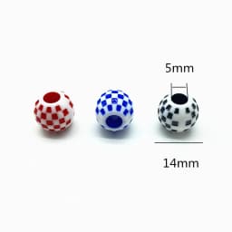 10 pcs/lot 14mm Big Hole Round Acrylic Beads Hair Braid Necklace Bracelet Pendant Jewelry Making