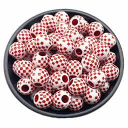 10 pcs/lot 14mm Big Hole Round Acrylic Beads Hair Braid Necklace Bracelet Pendant Jewelry Making