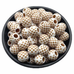 10 pcs/lot 14mm Big Hole Round Acrylic Beads Hair Braid Necklace Bracelet Pendant Jewelry Making