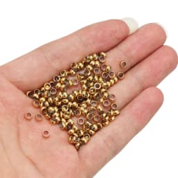 100pcs Stainless Steel Positioning Spacer Beads Ball Stopper Crimp End Beads for DIY Bracelets Jewelry Making Necklace Supplies