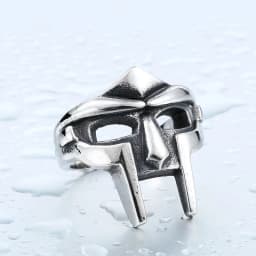 Vintage Mf Doom Mask Knuckle Rings For Men Gladiator Punk Egyptian Pharaoh Male Adjustable Ring Accessories Anillos Goticos