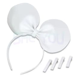 Rin Len Headset Headphone Cosplay Prop Costume Accessory Headwear Headband Hairbands with Hairpins