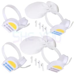 Rin Len Headset Headphone Cosplay Prop Costume Accessory Headwear Headband Hairbands with Hairpins