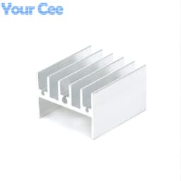 10pcs/2pcs Aluminum Alloy Heatsink Radiator Heat Sink Cooling Silver 25X25X5 20X20 8.8X8.8X5 11X11 14X14 19X13X11 19X19X24mm