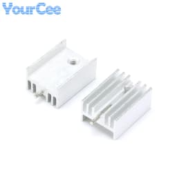 10pcs/2pcs Aluminum Alloy Heatsink Radiator Heat Sink Cooling Silver 25X25X5 20X20 8.8X8.8X5 11X11 14X14 19X13X11 19X19X24mm