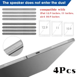 4PCS Metal Dustproof Net Stickers for iPad Pro 11" 12.9" Air 4 5 Earpiece Mesh Anti Dust Metal Mesh Speaker Protective Net