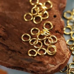 200pcs/100pcs No Fade Stainless Steel Open Jump Rings Gold Color Split Rings Connectors for Jewelry Making DIY Supplies