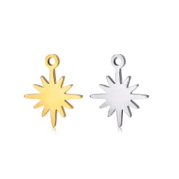5pcs/Lot Wholesale Stainless Steel High Quality Star Charms Pendants For Making Jewelry DIY Necklace Earrings Bracelets Jewelry