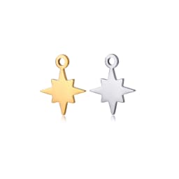 5pcs/Lot Wholesale Stainless Steel High Quality Star Charms Pendants For Making Jewelry DIY Necklace Earrings Bracelets Jewelry