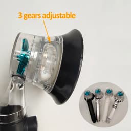 New Design Propeller Bathroom Shower Head High Pressure Water Saving With Adjustable Button Built-in Filter Handheld Shower Head