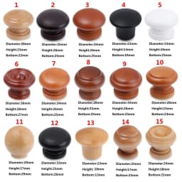 Wood Furniture Cabinet Drawer Knobs Cupboard Pulls Handle Kitchen Cupboard Wardrobe Dresser Hardware Accessories With Screw
