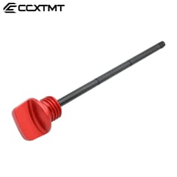 CNC Motorcycle Red Aluminum Oil Dipstick Gauge Plugs For HONDA CRF 250R 250X 450X CRF250R CRF250X CRF450R 2004-2017 Universal