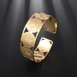Fashion Design Stainless Steel Curved Tableware Fork Open Bracelet Men and Women Personality Charm Hip Hop Casual Jewelry Gift