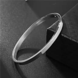 Fashion Design Stainless Steel Curved Tableware Fork Open Bracelet Men and Women Personality Charm Hip Hop Casual Jewelry Gift