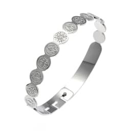 Fashion Design Stainless Steel Curved Tableware Fork Open Bracelet Men and Women Personality Charm Hip Hop Casual Jewelry Gift