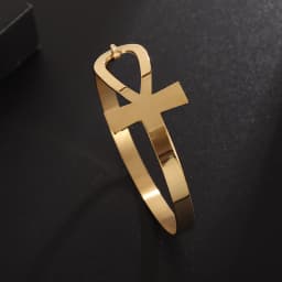 Fashion Design Stainless Steel Curved Tableware Fork Open Bracelet Men and Women Personality Charm Hip Hop Casual Jewelry Gift