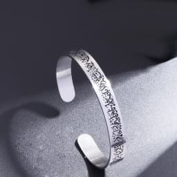 Fashion Design Stainless Steel Curved Tableware Fork Open Bracelet Men and Women Personality Charm Hip Hop Casual Jewelry Gift
