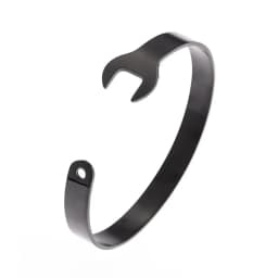 Fashion Design Stainless Steel Curved Tableware Fork Open Bracelet Men and Women Personality Charm Hip Hop Casual Jewelry Gift
