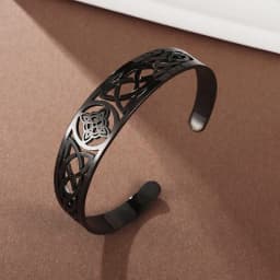 Fashion Design Stainless Steel Curved Tableware Fork Open Bracelet Men and Women Personality Charm Hip Hop Casual Jewelry Gift