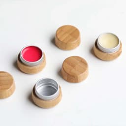 1Pc Mini Bamboo Cosmetic Container Cream Bottle Lip Balm Makeup Skincare Container Refillable Lotion Jar Empty Cosmetic Box