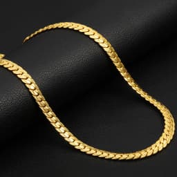 18K Gold /Silver Plated Stainless Steel Long 3.5mm 6MM Flexible Flat Snake Chain Necklace for Women and Men Dropshipping