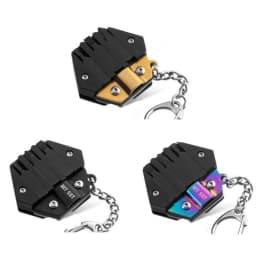 Keychain Screwdriver Multifunctional Hexagon Coin Outdoor EDC Survival Gear Tactical Tool Hexagon Folding Coin Knife Pocket Fold