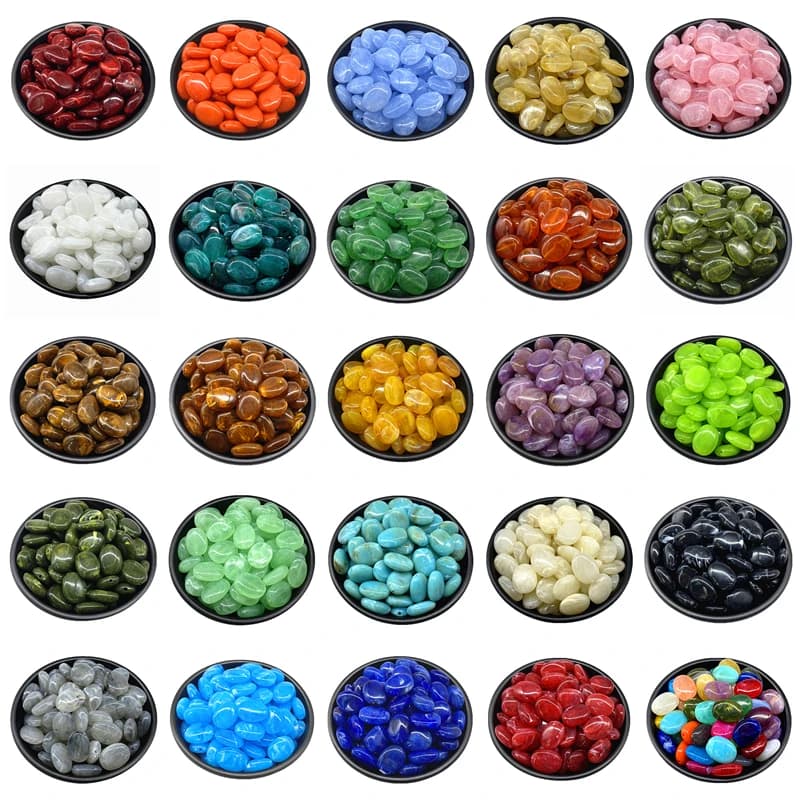 15x19mm Acrylic Oval Shape Beads for Jewelry Makeing Bracelet Necklace Earrings DIY Accessory