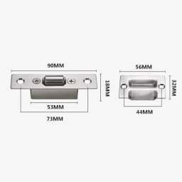 High-quality Hidden Stainless Steel Door Latches Cupboard Cabinet Roller Latch Lock Wooden Door Stops Home Furniture Hardware
